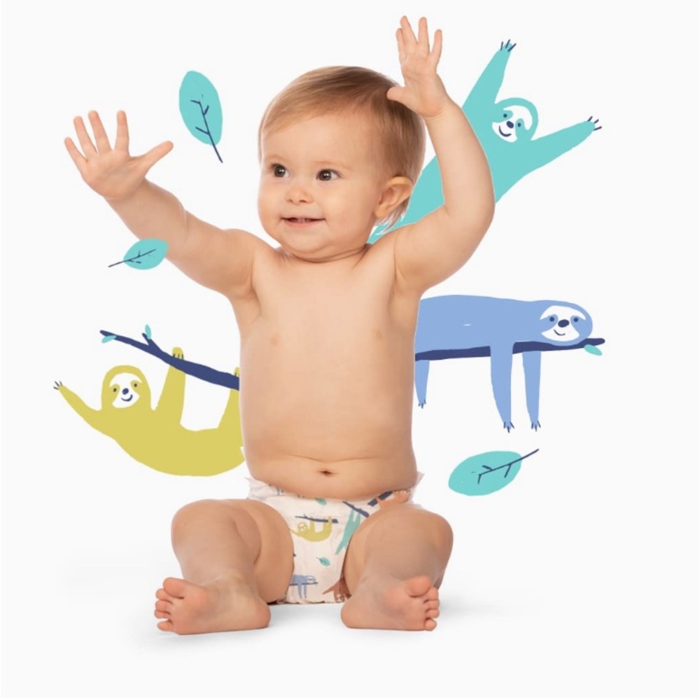 Hello Bello Baby Diapers - Newborn Sleepy Sloths - 105 Count 3 packs